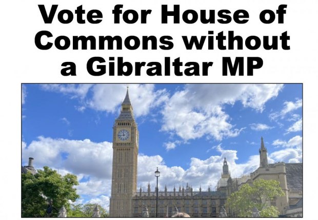 Vote for House of Commons without a Gibraltar MP